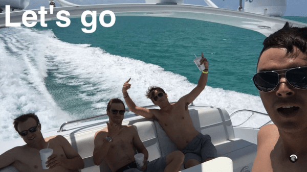 Photo Credit: All images via Rickie Fowler/Snapchat via www.sbnation.com